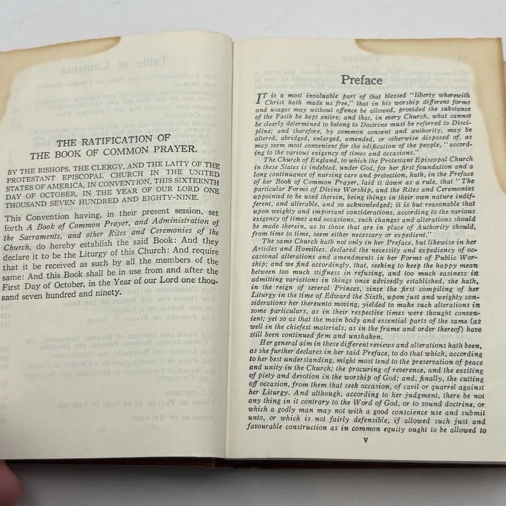 The Book Of Common Prayer Protestant Episcopal Church 1945 Hardcover Sacraments